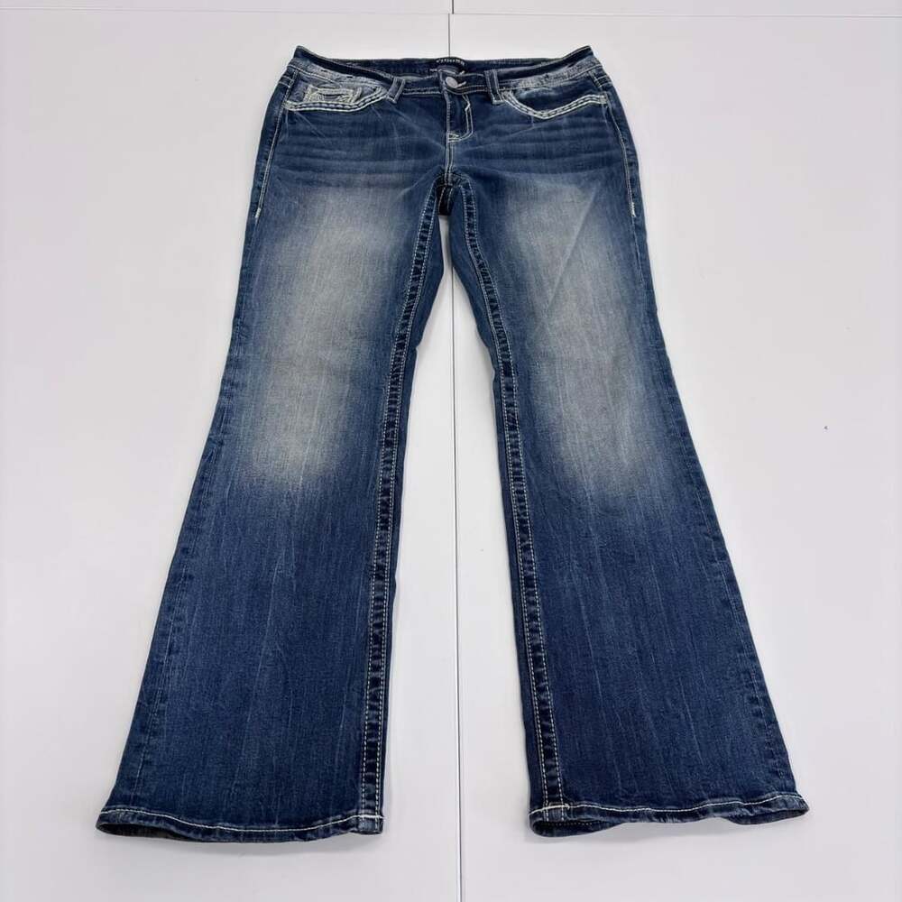Vigoss Heritage Fit Embroidered Bootcut Jeans